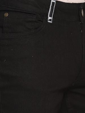 black denim plain jeans - 15824721 - Standard Image - 4