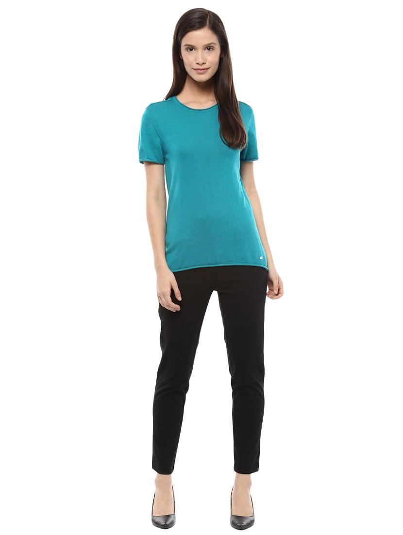 short sleeved knitted top - 15827446 - Zoom Image - 4