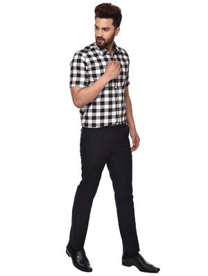 black checkered casual shirt - 15829391 - Standard Image - 4