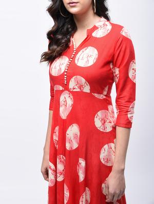 A-line polka dot kurta - 15829475 - Standard Image - 4