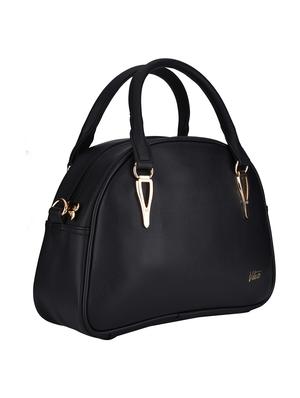 black leatherette (pu) regular handbag - 15829689 - Standard Image - 4
