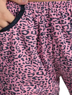 pocket detail animal print shorts - 15831655 - Standard Image - 4
