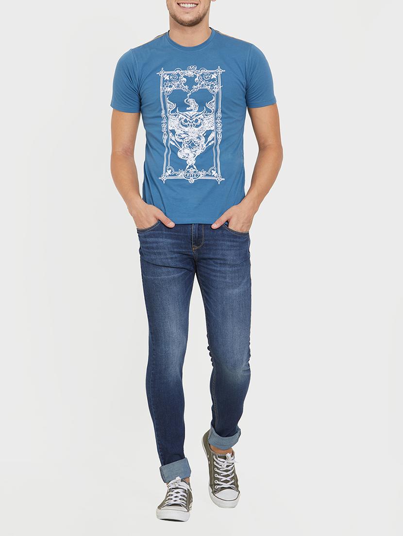 blue cotton washed jeans - 15832965 - Zoom Image - 4