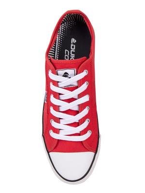 red canvas lace up sneakers - 15835817 - Standard Image - 4