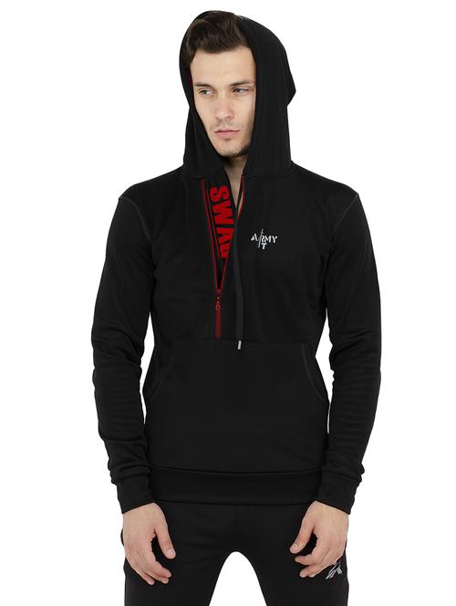 black fleece sweatshirt - 15836100 - Standard Image - 1