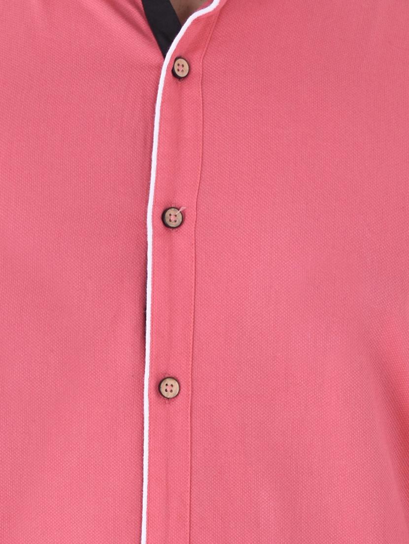 pink cotton casual shirt - 15838445 - Zoom Image - 4
