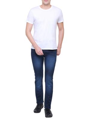 blue cotton washed jeans - 15838556 - Standard Image - 4
