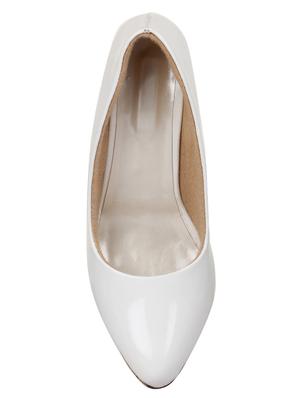 white slip on pumps - 15839683 - Standard Image - 4