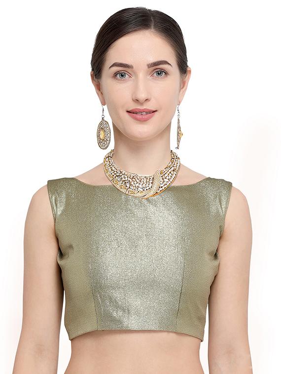 embroidered green flared lehenga - 15839994 - Zoom Image - 4