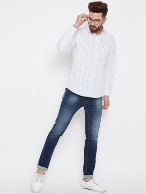 white striped casual shirt - 15840843 - Standard Image - 4
