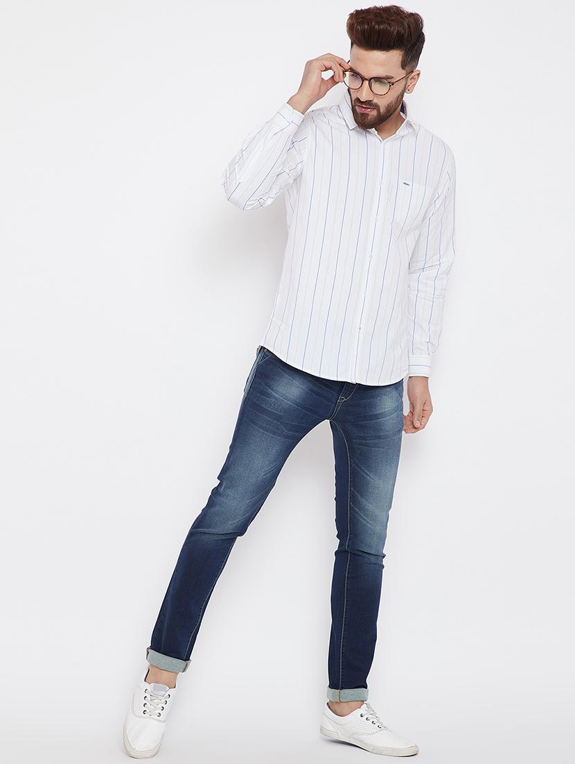 white striped casual shirt - 15840843 - Zoom Image - 4