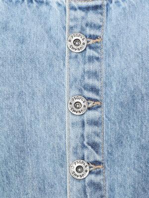 turn up hem button detail dungaree - 15840930 - Standard Image - 4