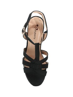 black ankle strap sandals - 15841949 - Standard Image - 4