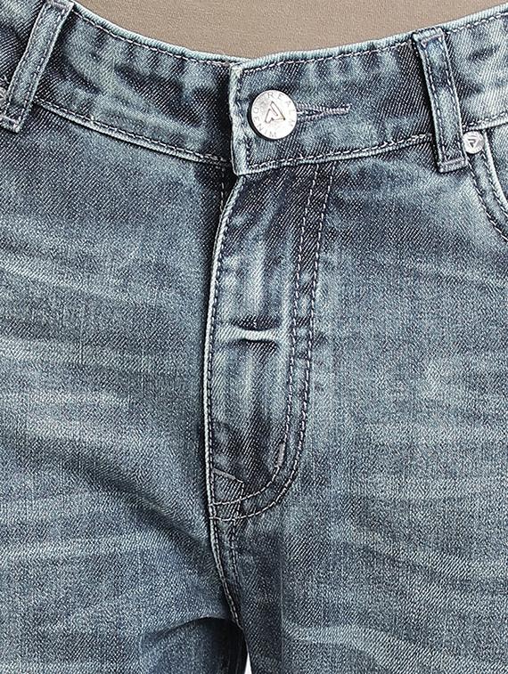 blue cotton washed jeans - 15843109 - Zoom Image - 4
