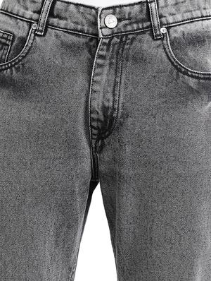 grey cotton plain jeans - 15843119 - Standard Image - 4