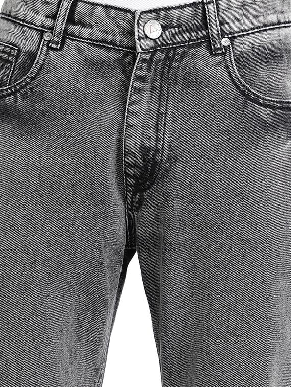 grey cotton plain jeans - 15843119 - Zoom Image - 4