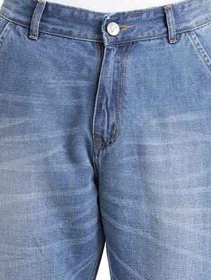 blue cotton washed jeans - 15843148 - Standard Image - 4