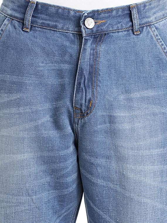 blue cotton washed jeans - 15843148 - Zoom Image - 4