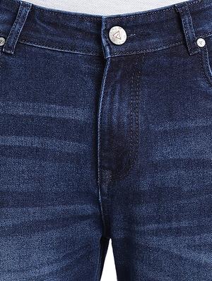 blue cotton blend washed jeans - 15843151 - Standard Image - 4