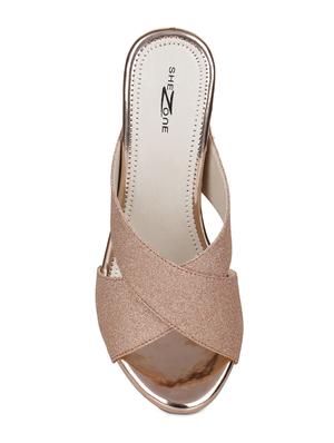 beige slip on wedges - 15844900 - Standard Image - 4