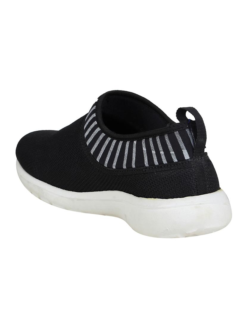 black mesh & synthetic slip on sneakers - 15845548 - Zoom Image - 4