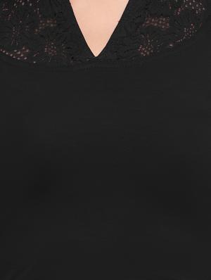 net sleeved solid blouse - 15846883 - Standard Image - 4