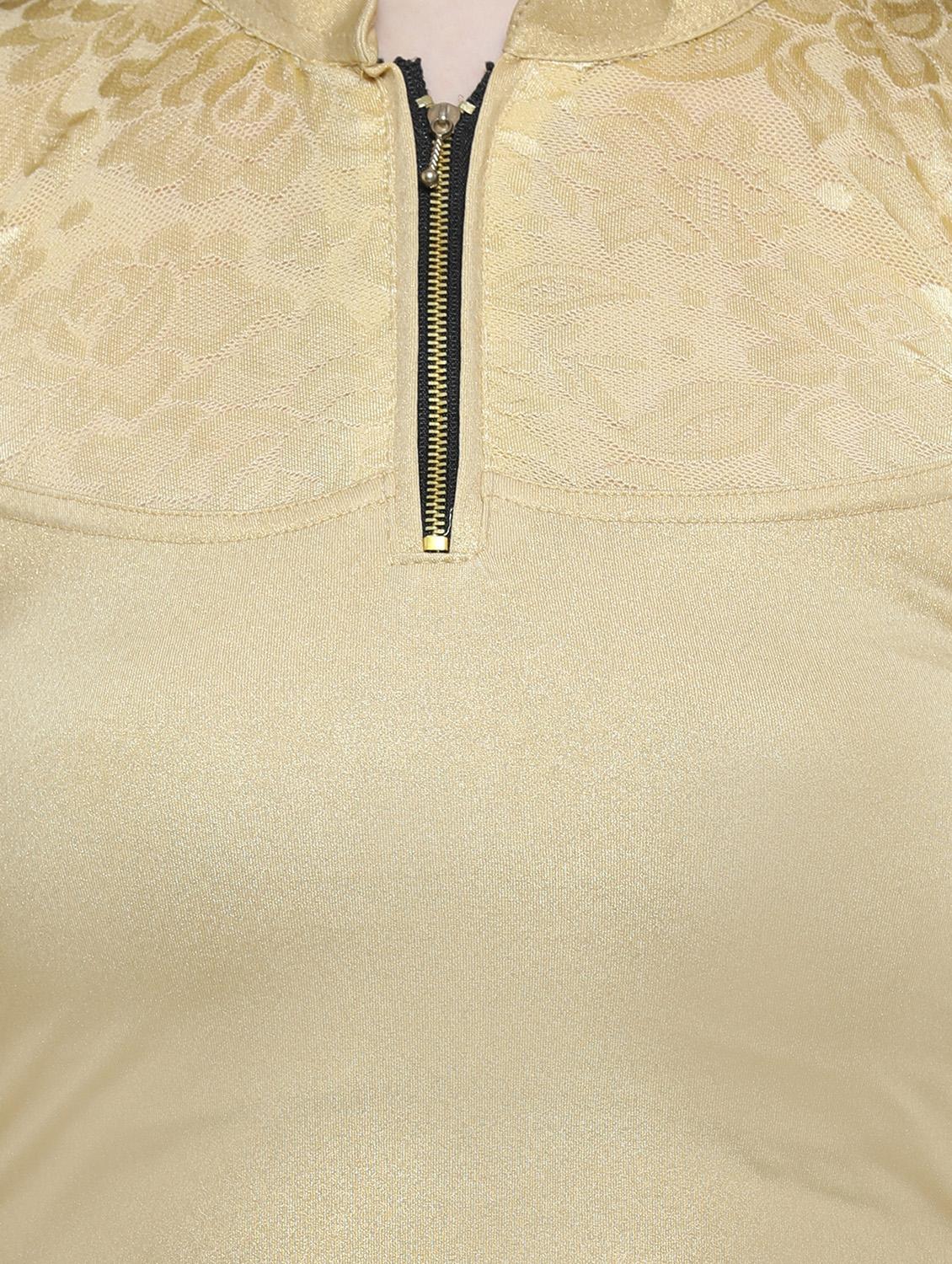 net solid blouse - 15846911 - Zoom Image - 4