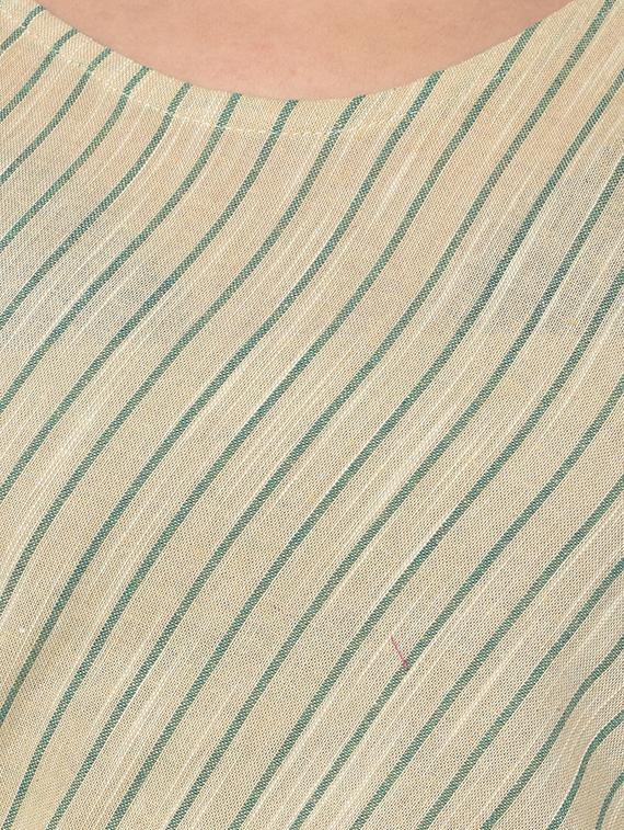 round neck striped belted dress - 15846936 - Zoom Image - 4