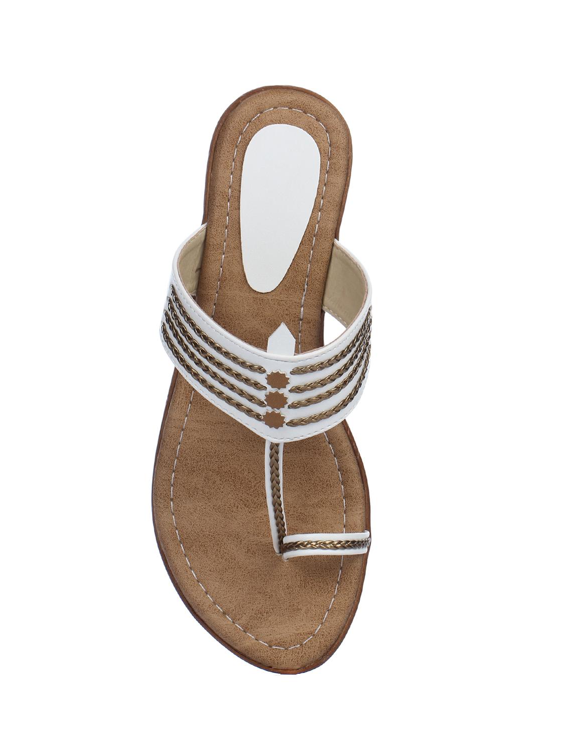 white slip on wedges - 15847356 - Zoom Image - 4