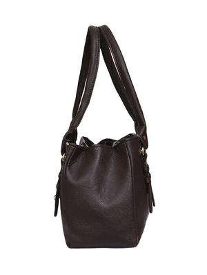 brown leatherette (pu) regular handbag - 15848960 - Standard Image - 4