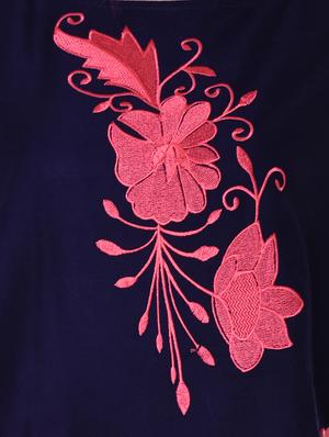 Embroidered a-line kurta - 15849107 - Standard Image - 4