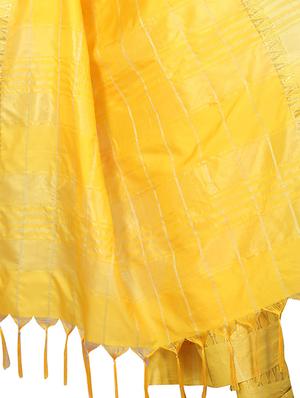 zari checkered mysore silk saree with blouse - 15850340 - Standard Image - 4