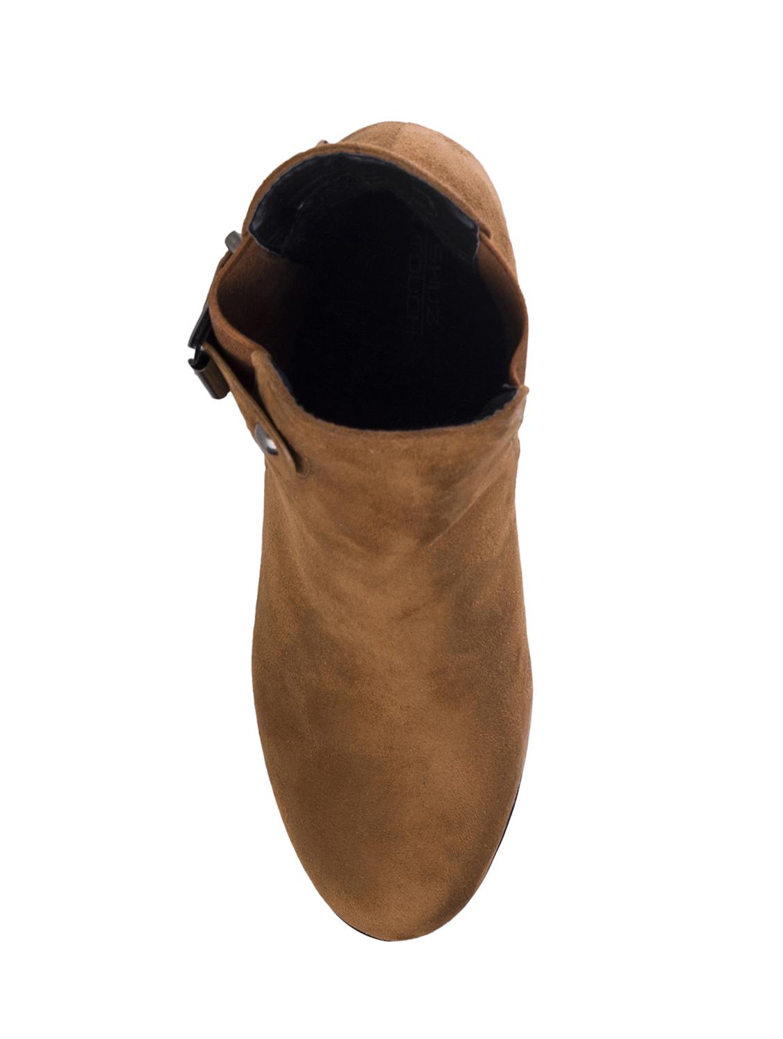tan ankle slip on boots - 15851473 - Zoom Image - 4