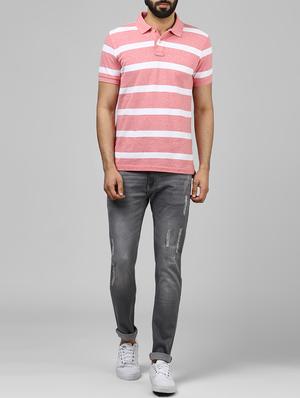 grey cotton ripped jeans - 15851553 - Standard Image - 4