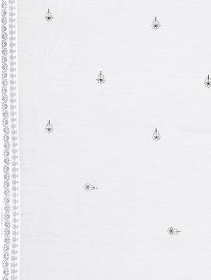 floral embroidered saree with blouse - 15851610 - Standard Image - 4