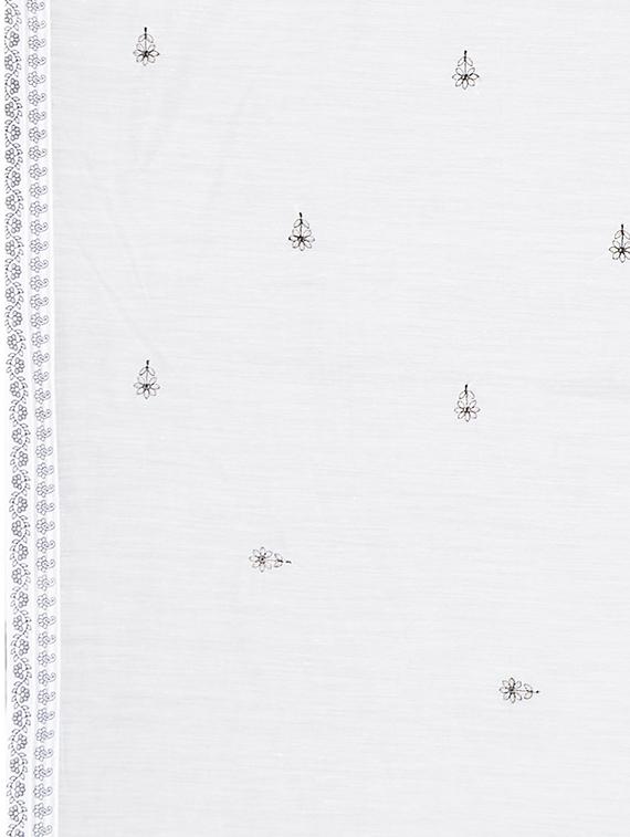 floral embroidered saree with blouse - 15851610 - Zoom Image - 4