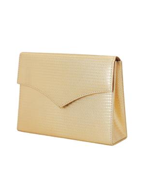 gold leatherette (pu) regular clutch - 15851841 - Standard Image - 4