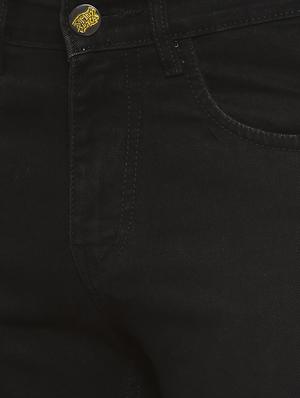 black denim plain jeans - 15852022 - Standard Image - 4