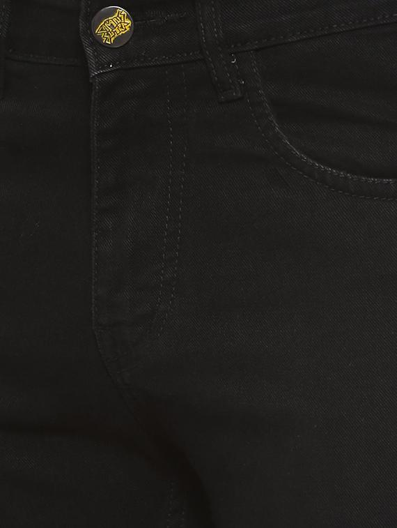 black denim plain jeans - 15852022 - Zoom Image - 4