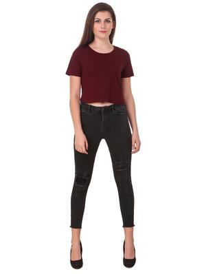 short sleeved crop tee - 15852585 - Standard Image - 4