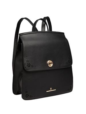 black leatherette (pu) fashion backpack - 15854348 - Standard Image - 4