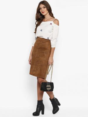 high waist a-line skirt - 15854517 - Standard Image - 4