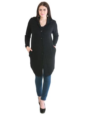 asymmetric hem woolen cardigan - 15854528 - Standard Image - 4