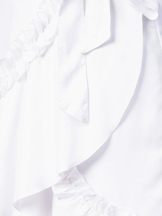frill detail overlap tie-knot skirt - 15856085 - Zoom Image - 4