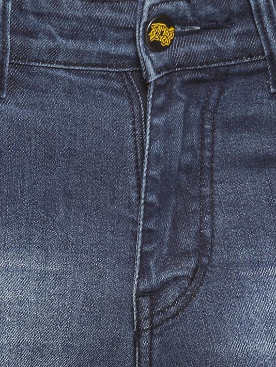 dark blue denim side tape jeans - 15856250 - Zoom Image - 4