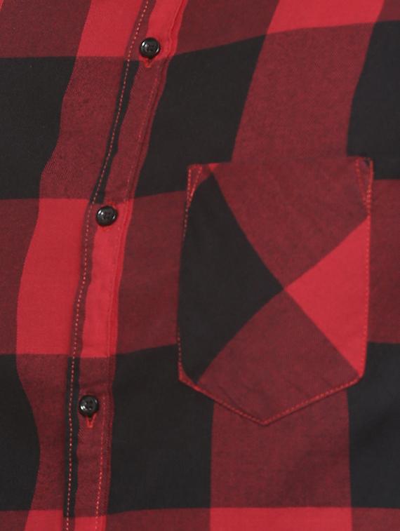 red checkered casual shirt - 15856269 - Zoom Image - 4