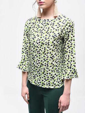 Floral flared sleeved top - 15857052 - Standard Image - 4