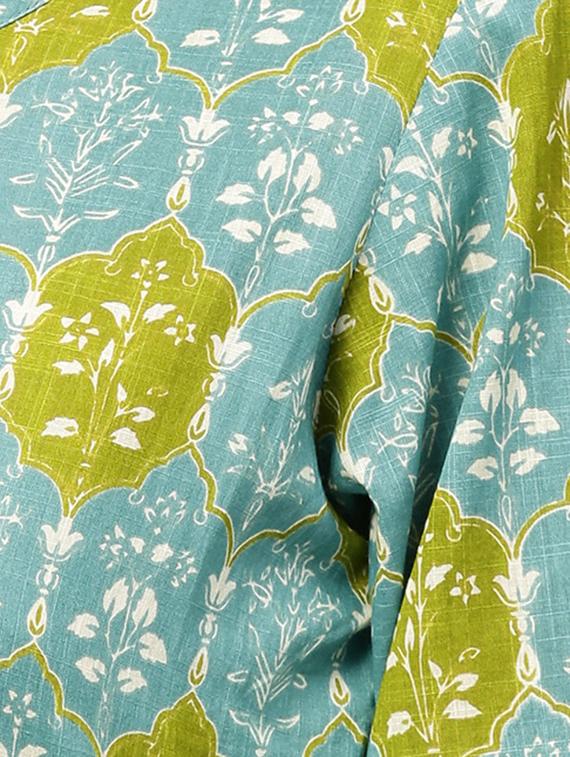 Flared printed kurta - 15857147 - Zoom Image - 4