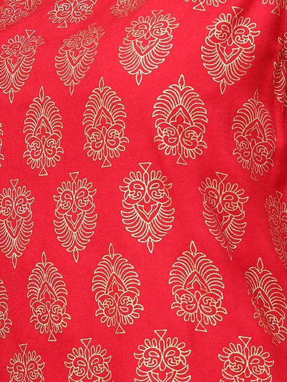 block print high low dress - 15857275 - Zoom Image - 4