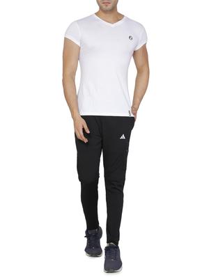 black cotton full length track pant - 15857414 - Standard Image - 4